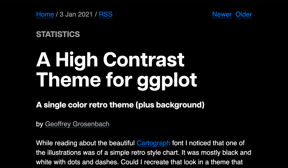 A High Contrast Theme for ggplot
