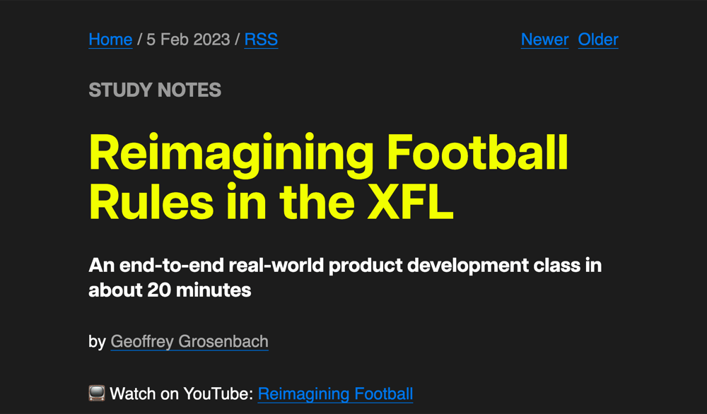 Reimagining Football Rules in the XFL