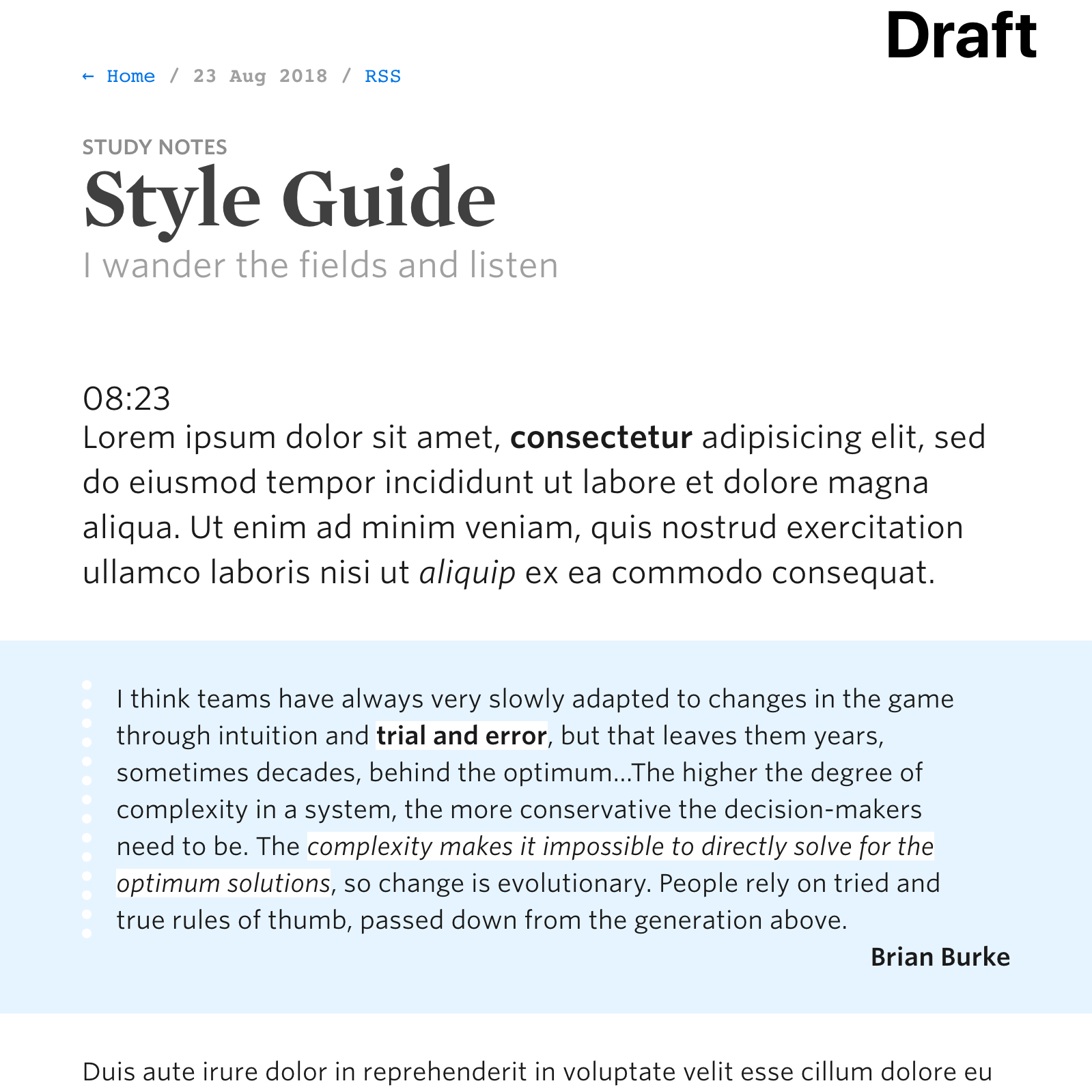 Style Guide